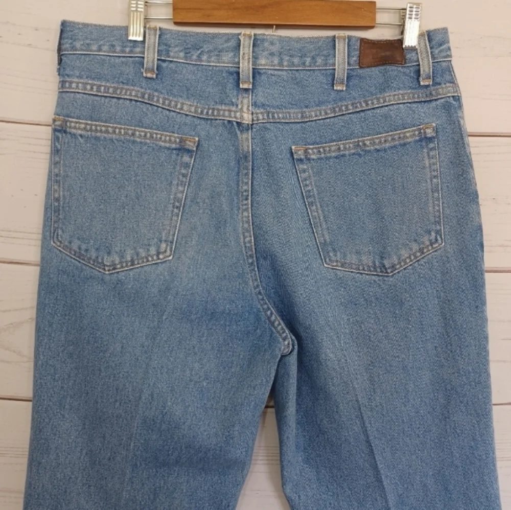 L.L. BEAN CLASSIC FIT Men's Cotton Light Wash Blue Jeans Denim 35 X 32 Pants